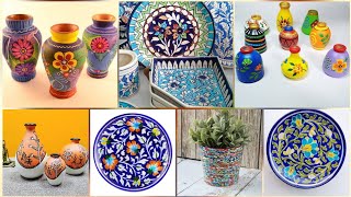 Beautiful Clay pot painting/Clay pot painting ideas/Clay pot painting Designs