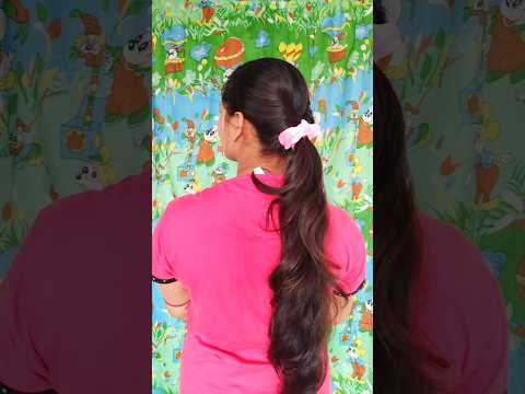 Low Ponytail Hairstyle | hairstyle for girls #shorts#youtubeshorts#hairstyle#ponytail#easyhairstyle