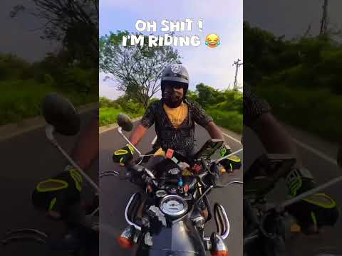 Ohh Shit ! I'm riding 😂 #bikelover #biker #roadtrip #enfield