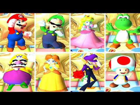 Mario Party 8 - All Superstar Animations