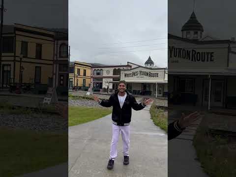 Downtown Skagway don’t miss the end 🥶❄️ #ytshorts #travel #seafarer