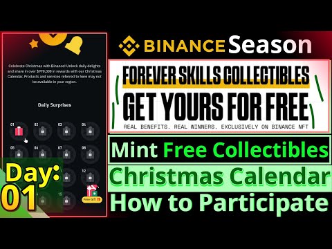 Binance Christmas Calendar || Day 01 || How to Mint Free Collectibles