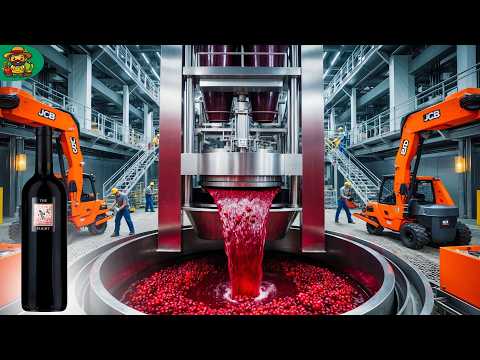 How Red Wine is Processed in Mega Factory | Red Wine Factory Process