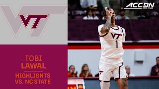 Virginia Tech's Tobi Lawal Has His Best Performance vs. NC State