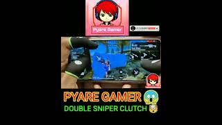 PYARE GAMER DOUBLE SNIPER CLUTCH 😱 #youtubeshorts #shorts #freefire #handcam #pyaregamer #sniper