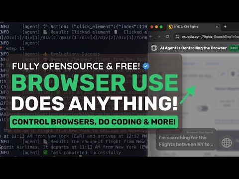 Browser Use Agent: This FULLY FREE AI Agent CAN CONTROL BROWSERS & DO ANYTHING! (Beats Anthropic!)