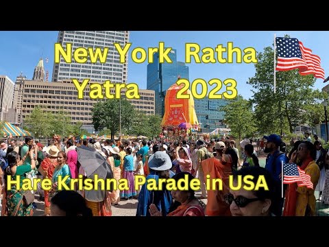 Lord Jagannath Baladeva and Subhadra Devi New york Ratha Yatra 2023