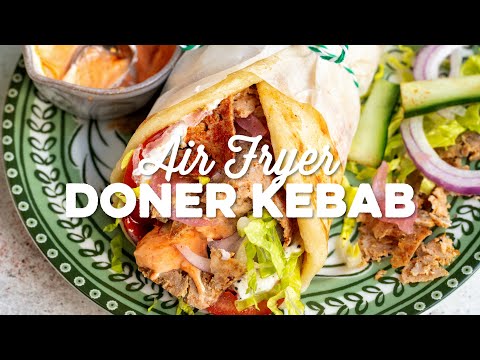 Air Fryer Doner Kebab (slimming-friendly) | Supergolden Bakes