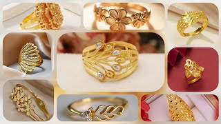 latest gold ladies ring design 2024 || most beautifull 22k ring design @gold_design_sk