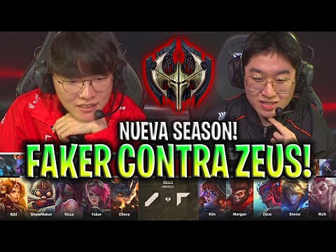 EL DREAM TEAM DE FAKER CONTRA ZEUS!😱 - TEAM MID vs TEAM TOP *NUEVA SEASON* LCK 2025 NOXUS OPENING