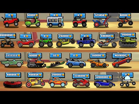 GIMME COINS TO MAX VEHICLES - Hill Climb Racing 2 GamePlay Walkthrough