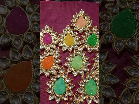 Funcy druzy kundan pandal/Suncity beads #shortsfeed