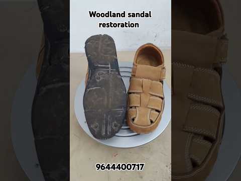 Woodland sandal sole replacement. #woodland #sandals #sandal #repair #restoration