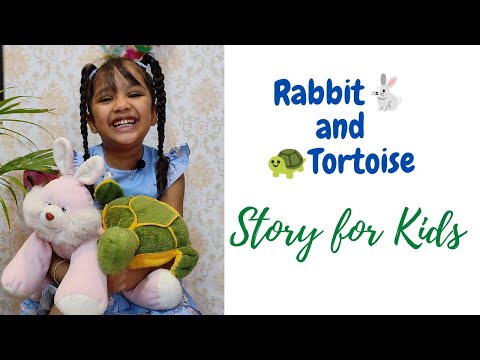 The Rabbit and the Tortoise Story for kids|English Story for kids|Storytelling in English