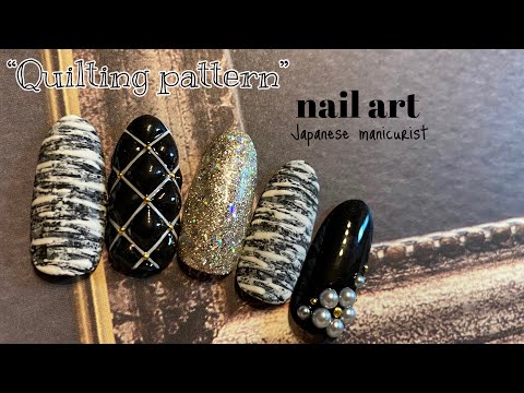 【Nail】Quilting pattern nail art /キルティング柄ネイルアート