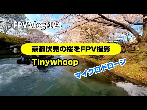 FPV Vlog.124 京都伏見の桜をFPV撮影 十石船