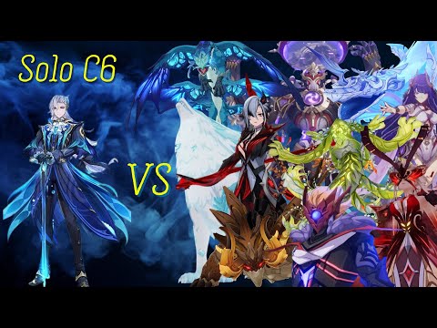 Solo C6 Neuvillette VS every Weekly Boss (no food/healing)