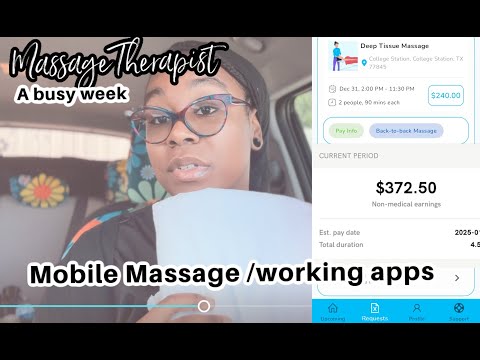 Real Talk | mobile massage busy week | mobile massage with me working apps