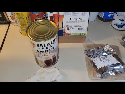 Scottish Ale Beer Kit - Brewing to Fermentation.