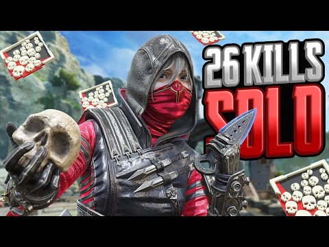 SOLO Wraith INSANE 26 KILLS and 6,793 Damage Apex Legends Gameplay Season 23