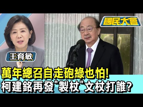 萬年總召自走砲綠也怕! 柯建銘再發"製杖"文杖打誰? 國民大會 20250106 (1/4)