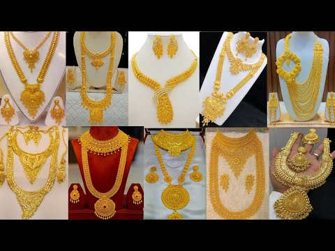 Luxurious Gold Necklace Designs | Gold Rani Haar Designs | Royal Gold Necklace Designs | GR Fashion