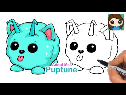 How to Draw Puptune Puppy Pet | Roblox Adopt Me!