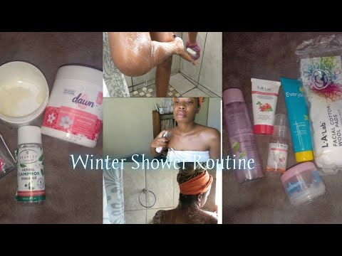 AFFORDABLE WINTER SHOWER ROUTINE for hydrated + soft skin|Tshivhuya