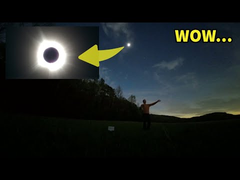 The CRAZY experience of a Total Eclipse - with totality time lapse!