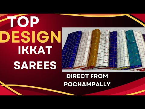 DASHARA AND DIWALI BIG SALE \\ IKKAT SAREES WITH KADDI BOARDER || IKKAT PALLU AND BLOUSE DESIGN