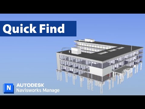 Facilitando a pesquisa de elementos do projeto com Quick Find no Navisworks Manage 2023