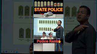 State Police ⭐ Rank । How To Recognize The Ranks Of Indian Police🔥।राज्य पुलिस.. | #gk #gs