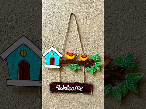 Welcome Board | Nameplate DIY | Cardboard Craft #shorts #cardboardcraft #welcome #nameplate #easydiy