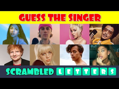 Guess the Singer Game from Scrambled Letters