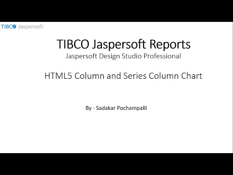 038 | BI - Jaspersoft Reports | HTML5 Column and Series Column Charts in Jaspersoft Design Studio