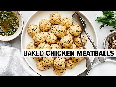 Irresistible CHICKEN MEATBALLS that are perfect for meal prep!