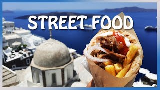 Santorini’s Best STREET FOOD (+ Masterclass on how to order a Souvlaki)