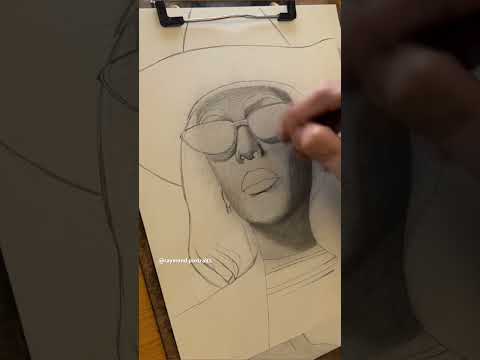 DRAWING BEYONCE (tiktok: raymond.portraits) #art #shortsvideo #artist #artistdrawing #drawing