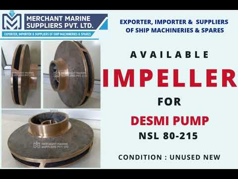 🚢 Unused New Impeller for Desmi NSL 80-215 – Watch for Details! 🛠️✨