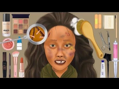 Asmr animation make UP over game video PK team is live