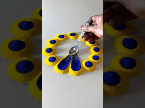 Rangoli designs for beginners #rangoli#rangolidesigns #rangoliforbeginners #shorts