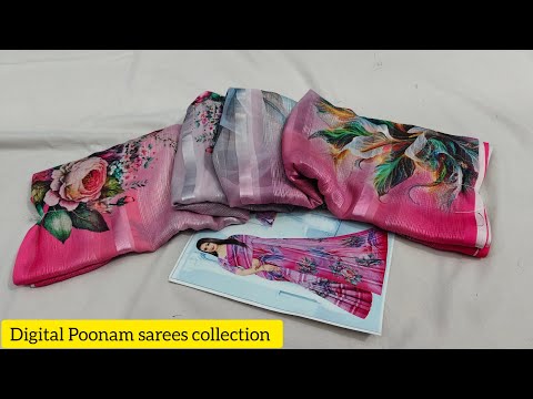 🎉Multiple Available (03.12.2024) Digital Poonam sarees collection 🥰