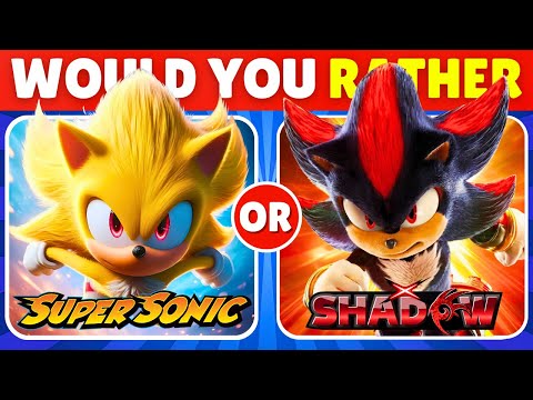 Would You Rather..? Sonic The Hedgehog 3 Edition 🦔🔵⚡️