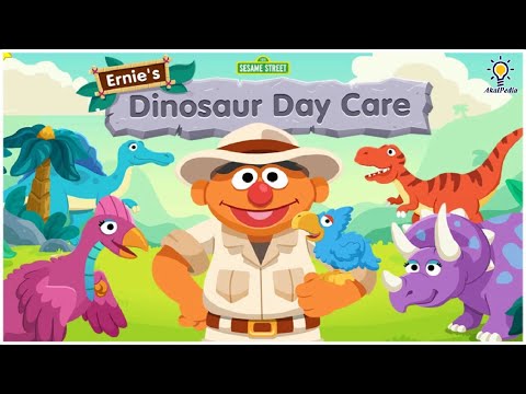 Erni's Dinosaur Day Care - Sesame Street Educational Games #learning #elmo #sesamestreet #toddler