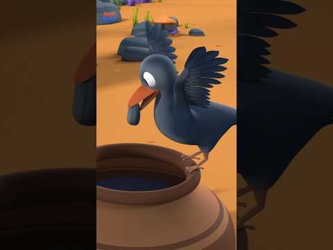 Ek Kauwa Pyasa Tha Hindi Kahani, एक कौवा प्यासा था, Thirsty Crow Story #hindirhymes #trending #viral