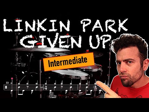 Linkin Park - Given Up - Drum cover (with scrolling drum score)