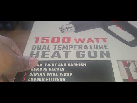 WARRIOR 1500 Watt 11 Amp Dual Temperature Heat Gun #tool #lithium