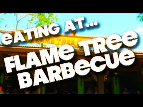 EATING AT - FLAME TREE BARBECUE - ANIMAL KINGDOM - DISNEY WORLD