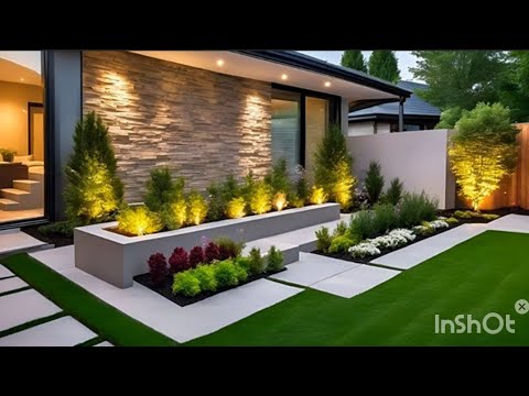 Home garden landscaping ideas ! Backyard patio gardening ideas !  Front yard landscaping