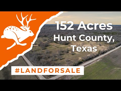 Texas Land for Sale - 152 Wooded Acres with a Pond and Two Creeks in Hunt County, TX near DFW